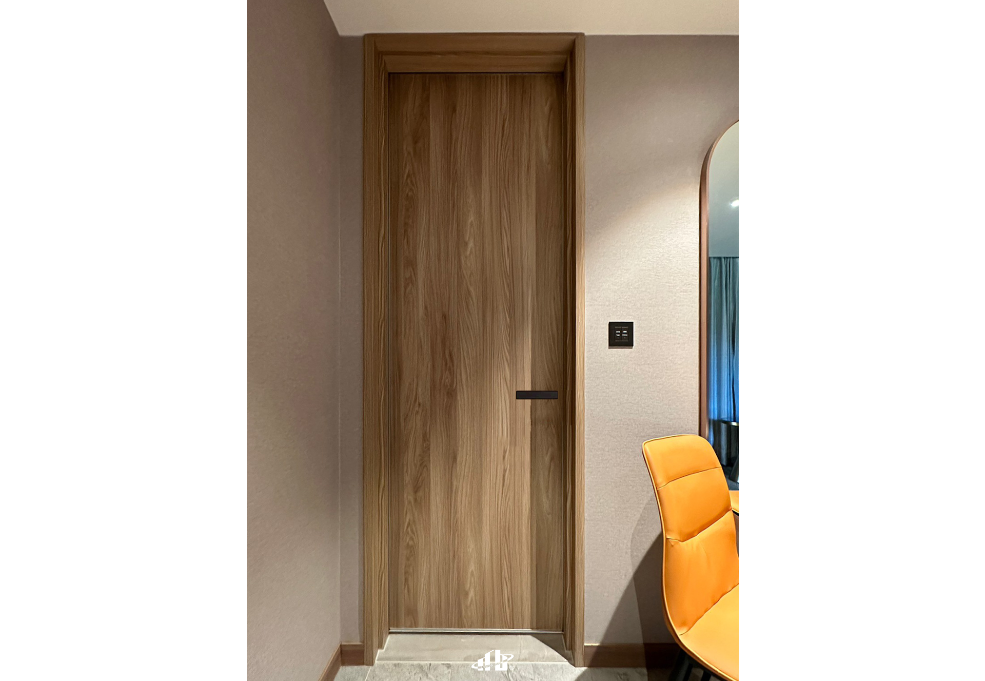 粉桃直紋/月光灰